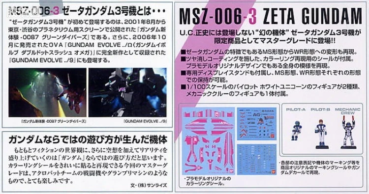 MG 官方特别版 MSZ-006-3 Z高达 三号机 阿姆罗机 - 图片